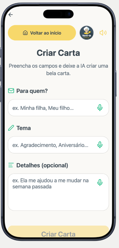 Criar cartas